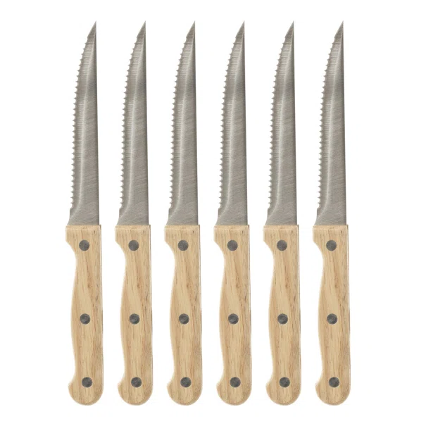 Μαχαίρια Κρέατος (Σετ 6τμχ) S-D Wooden Knives 151240