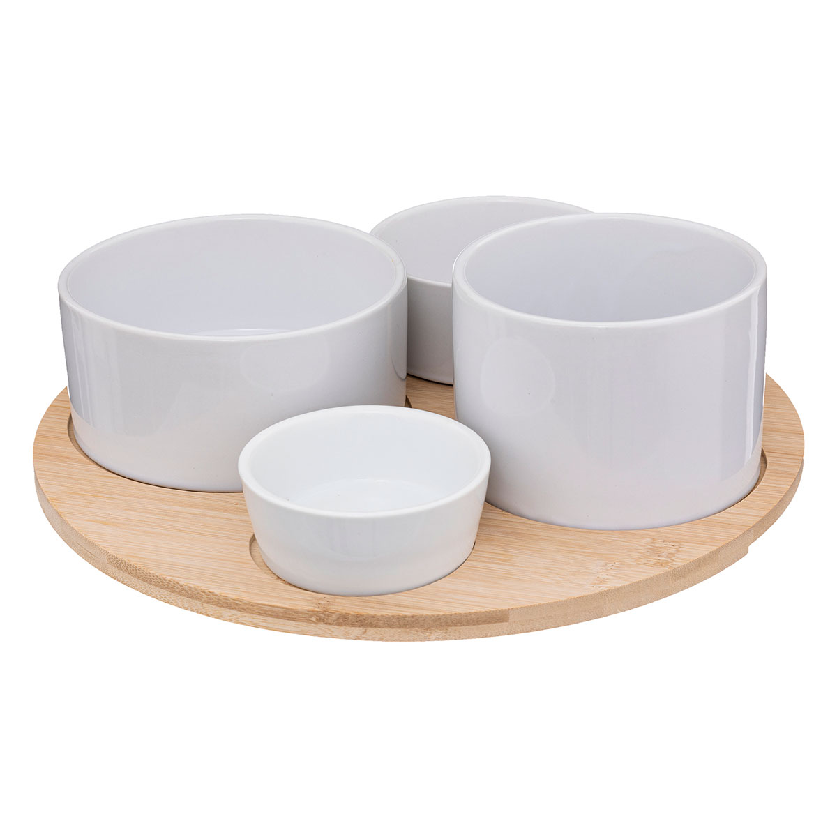 Ορντεβιέρα Σερβιρίσματος 4 Θέσεων (Φ33.5x10) S-D White Bamboo 188411