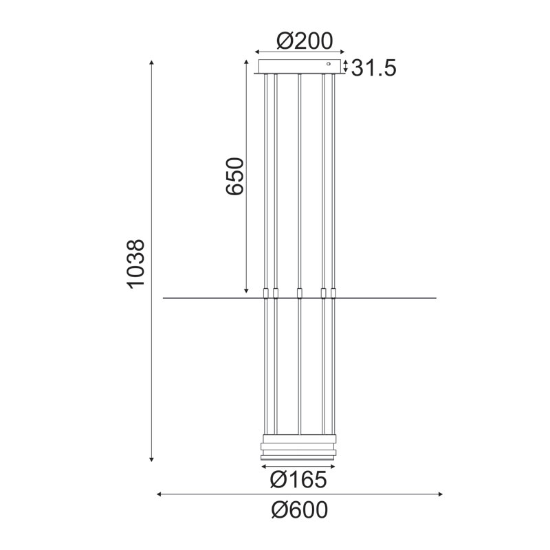 Φωτιστικό Οροφής Led Aca Elia Yl1691Ledpbk Sand Black Φωτιστικά Κρεμαστά Spitishop