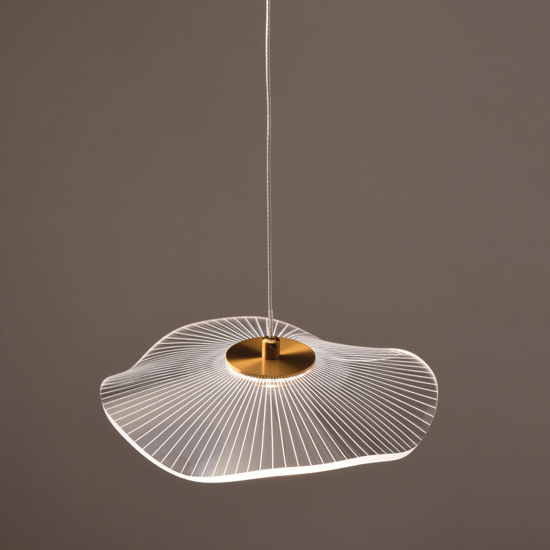 Φωτιστικό Οροφής Μονόφωτο LED Aca Ninfea ZM34LEDP22BR Brass