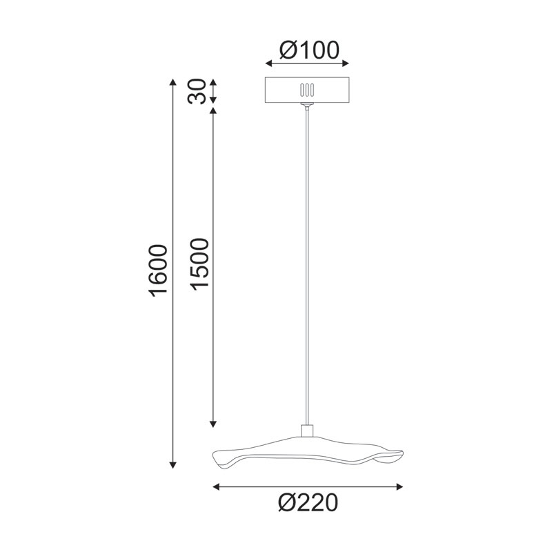 Φωτιστικό Οροφής Μονόφωτο Led Aca Ninfea Zm34Ledp22Br Brass Φωτιστικά Κρεμαστά Spitishop
