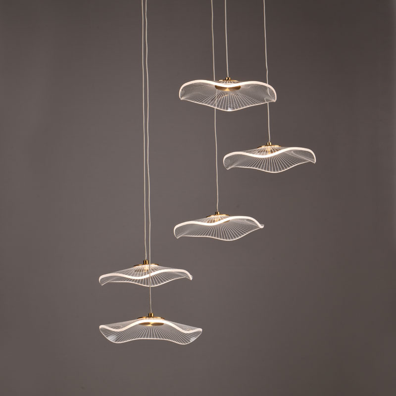 Φωτιστικό Οροφής Πολύφωτο LED Aca Ninfea ZM34LEDP55BR Brass