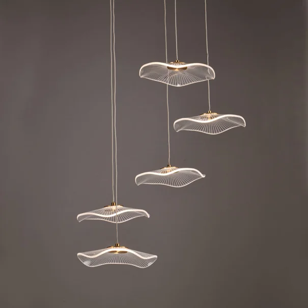 Φωτιστικό Οροφής Πολύφωτο LED Aca Ninfea ZM34LEDP55BR Brass