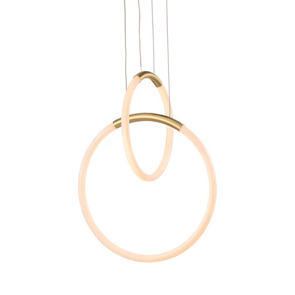 Φωτιστικό Οροφής Δίφωτο LED Aca Venus ZM31LEDP40BR Brass