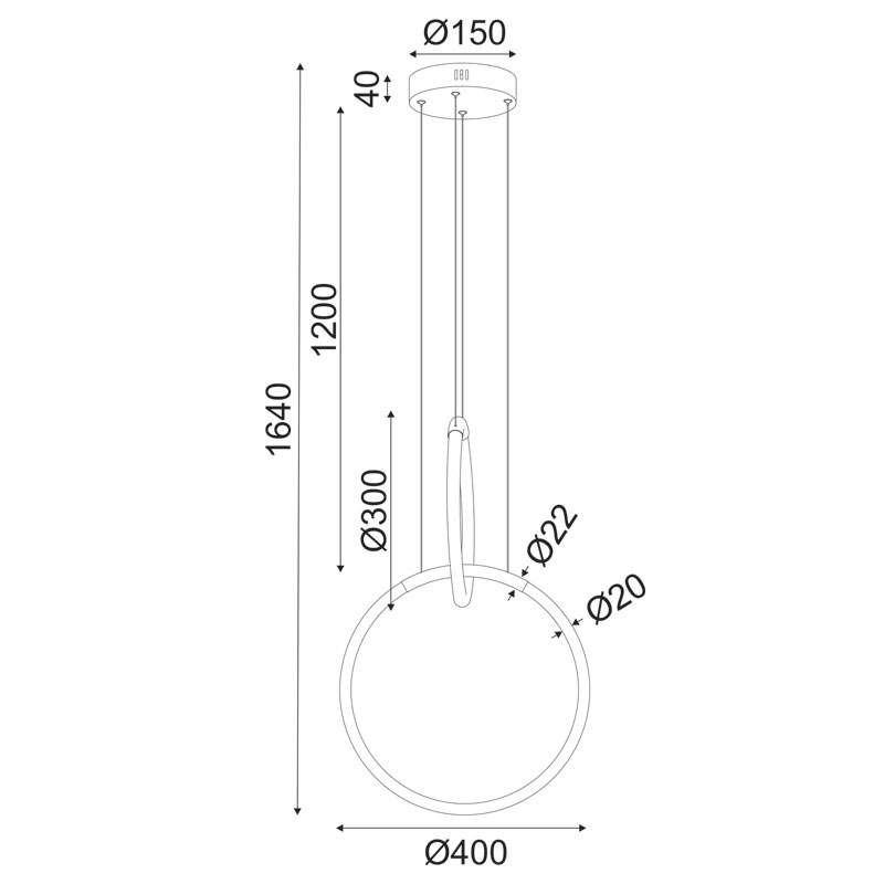 Φωτιστικό Οροφής Δίφωτο Led Aca Venus Zm31Ledp40Ch Chrome Φωτιστικά Κρεμαστά Spitishop