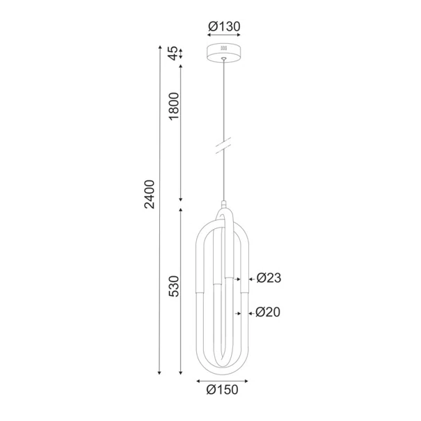 Φωτιστικό Οροφής Δίφωτο LED Aca Venus ZM33LEDP15CH Chrome
