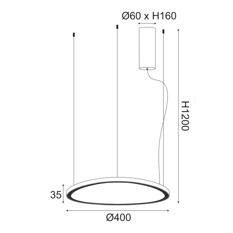 Φωτιστικό Οροφής Led Aca Harmony Br97Ledp40Gd Gold Φωτιστικά Κρεμαστά Spitishop