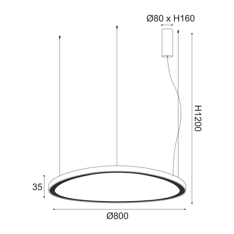 Φωτιστικό Οροφής Led Aca Harmony Br97Ledp80Wh White Φωτιστικά Κρεμαστά Spitishop