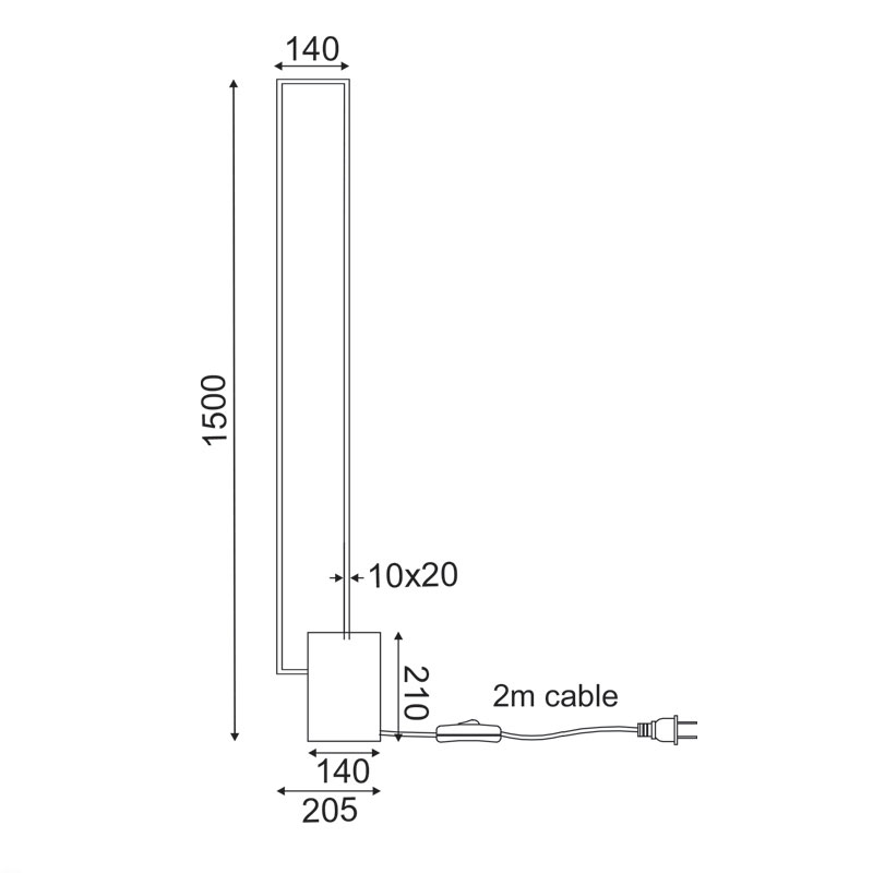 Φωτιστικό Δαπέδου Led Aca Aelia Pn30Ledfbk Black Matt Φωτιστικά Spitishop