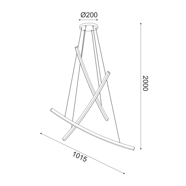 Φωτιστικό Οροφής Τρίφωτο LED Aca Naava YL1723LEDPBK Black