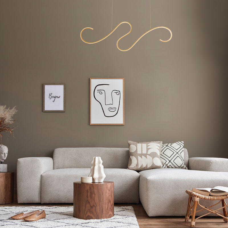 Φωτιστικό Οροφής LED Aca Calista YL1809LEDPGD Gold