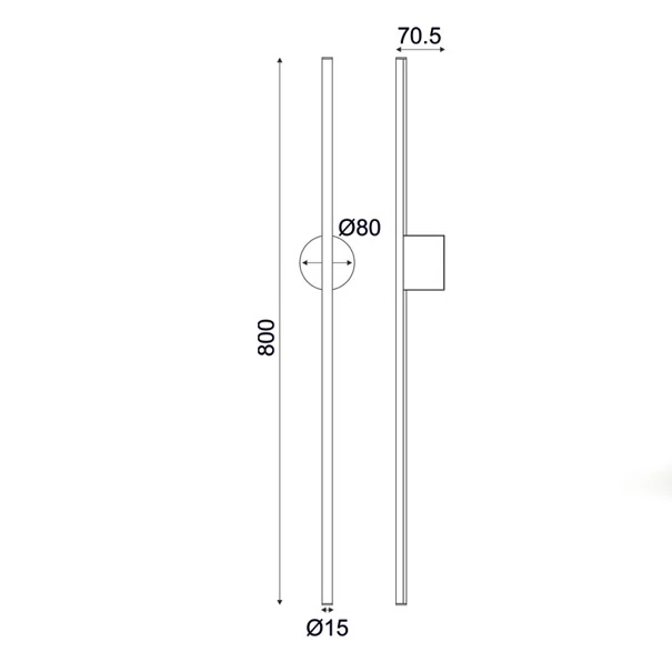 Απλίκα Τοίχου LED Aca Avenue ZM16LEDW80WH White