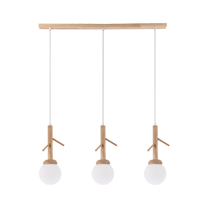 Φωτιστικό Οροφής Πολύφωτο Aca Floresta EF93573P Wood
