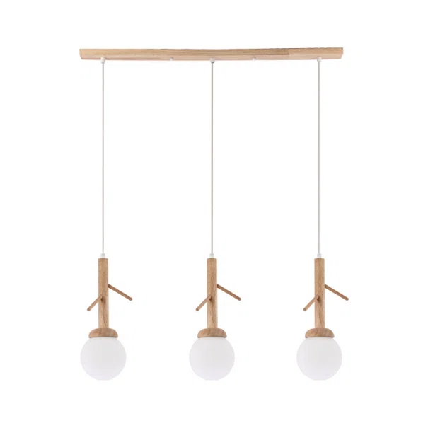 Φωτιστικό Οροφής Πολύφωτο Aca Floresta EF93573P Wood