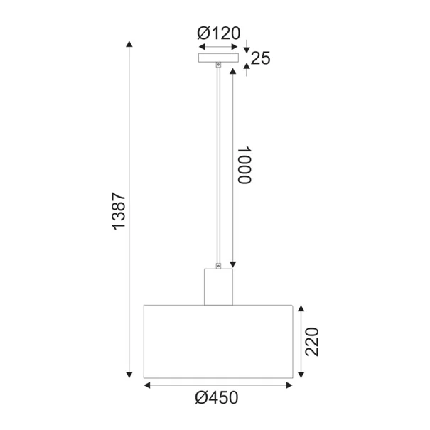 Φωτιστικό Οροφής Μονόφωτο Aca Chios TF20861PC Cream