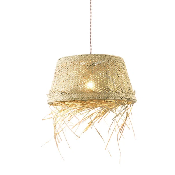 Φωτιστικό Οροφής Μονόφωτο Aca Andros OD94891PG Rattan