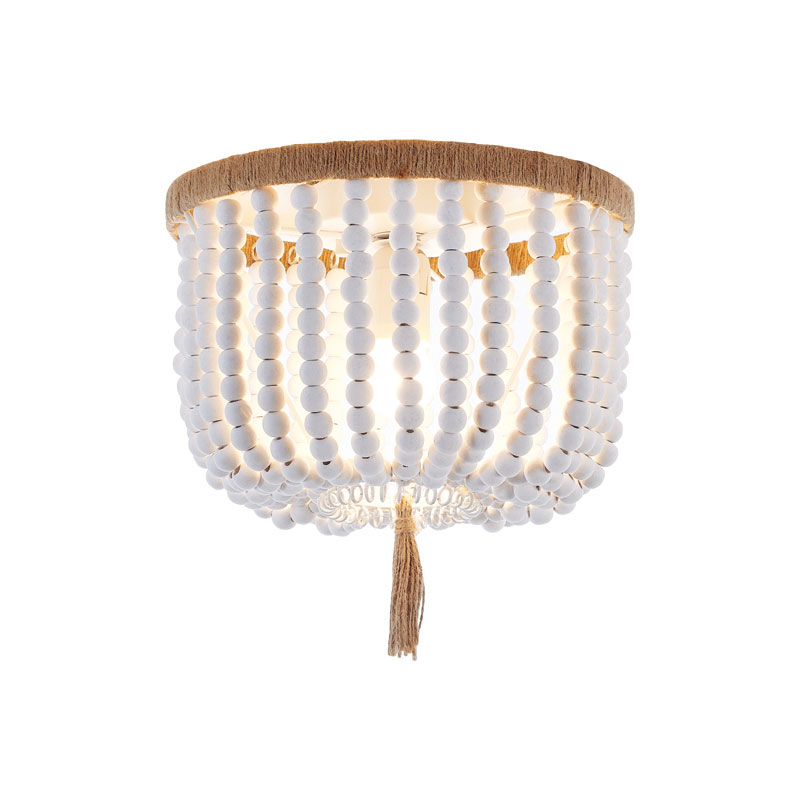 Φωτιστικό Πλαφονιέρα Aca Spetses ML127051P Wood/Rope