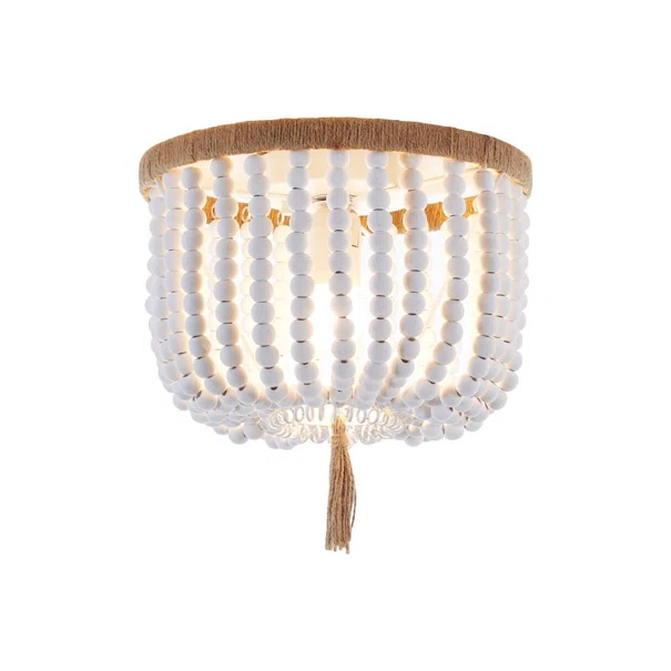 Φωτιστικό Πλαφονιέρα Aca Spetses ML127051P Wood/Rope