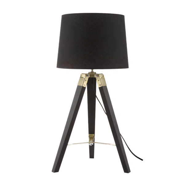 Πορτατίφ Aca Mousse TF17701TBBB Black/Wood