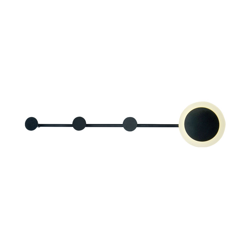 Απλίκα Τοίχου LED Με Κρεμάστρα 3 Θέσεων Aca Valentino ZM71LEDW70BK Black
