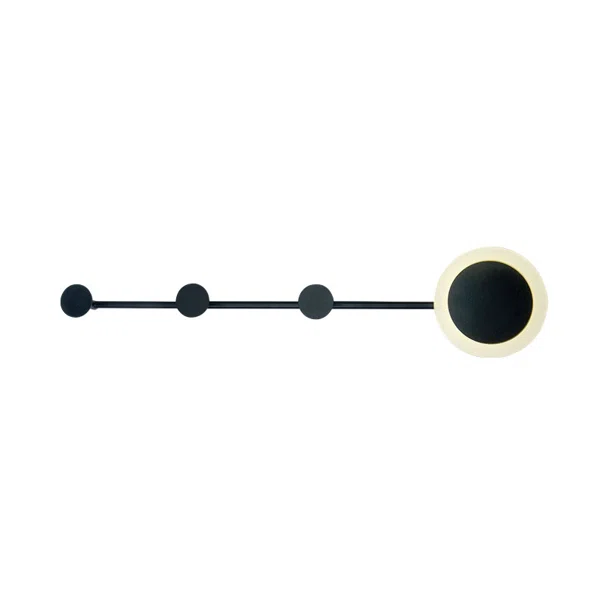 Απλίκα Τοίχου LED Με Κρεμάστρα 3 Θέσεων Aca Valentino ZM71LEDW70BK Black