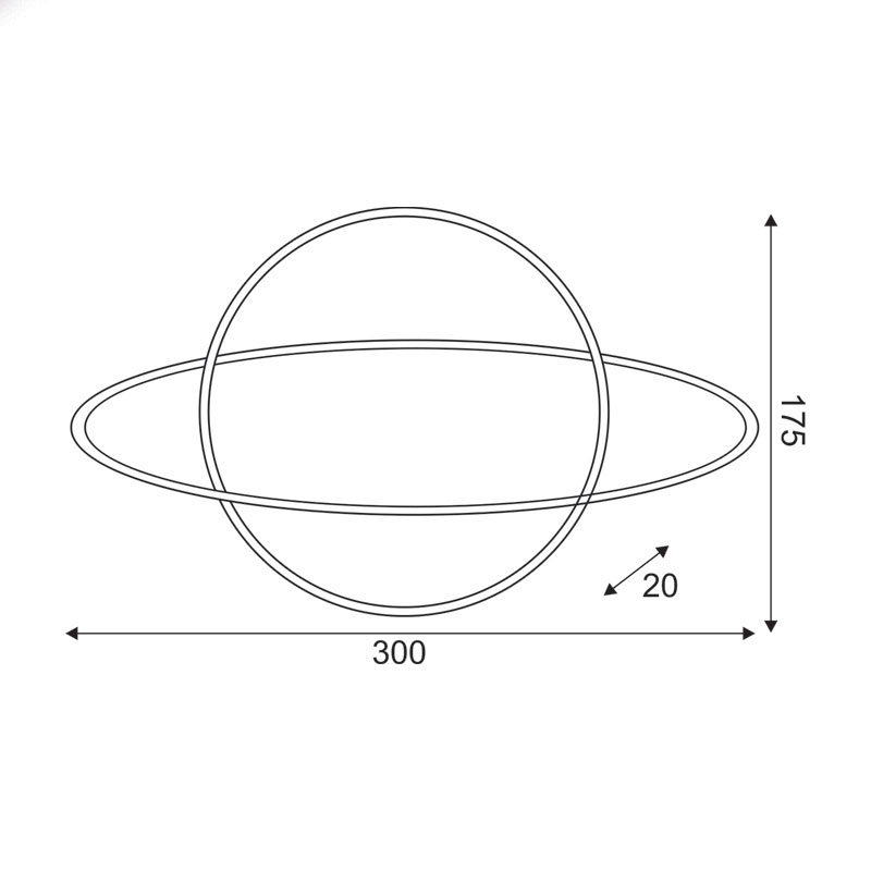 Διακοσμητικό Φωτιστικό Τοίχου LED Aca Planet X041087319 Blue/Pink