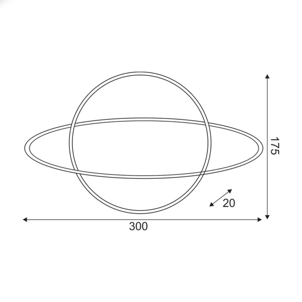 Διακοσμητικό Φωτιστικό Τοίχου LED Aca Planet X041166319 Blue/Gold
