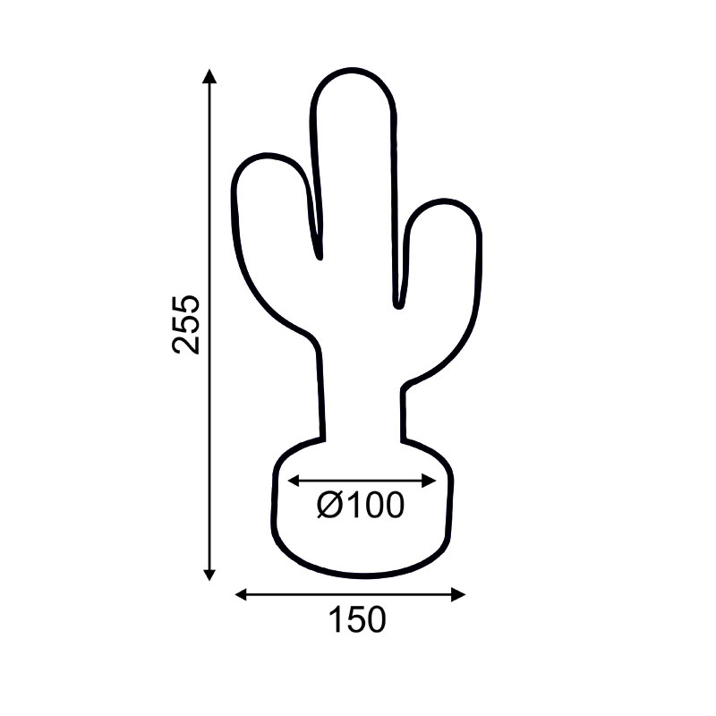 Διακοσμητικό Φωτιστικό LED Aca Cactus X04455315