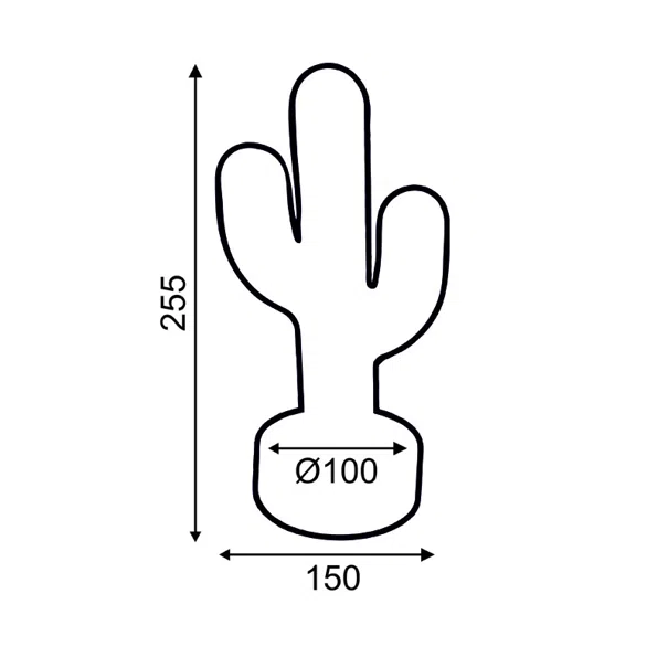 Διακοσμητικό Φωτιστικό LED Aca Cactus X04455315