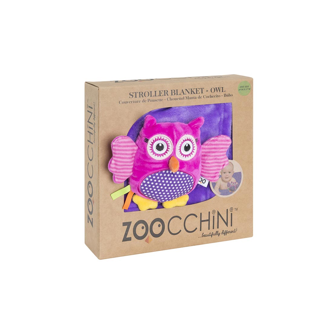 Κουβέρτα Fleece Αγκαλιάς (68 5X100) Zoocchini Owl Βρεφικά Προίκα Μωρού Κουβέρτες Βρεφικές Spitishop