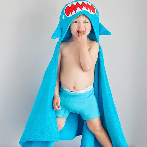 Παιδική Πετσέτα Με Κουκούλα Zoocchini Sherman The Shark