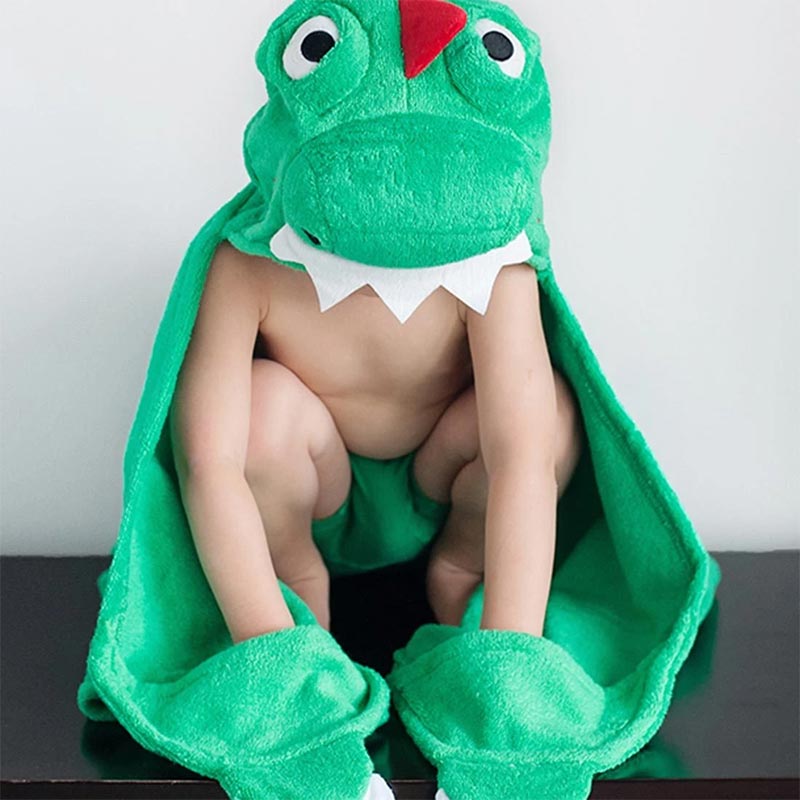 Παιδική Πετσέτα Με Κουκούλα Zoocchini Devin The Dinosaur