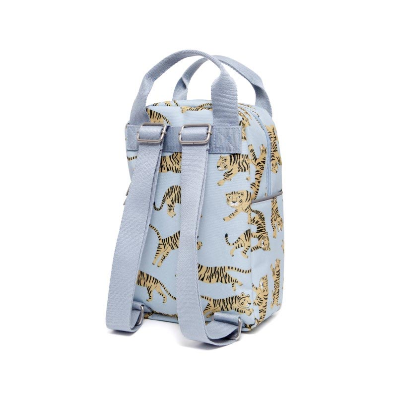 Σχολική Τσάντα Νηπιαγωγείου (20X10X29) Petit Monkey Tigers Ptm-Bp7-S Grey Παιδικά Σχολείο Σχολικές Τσάντες Spitishop