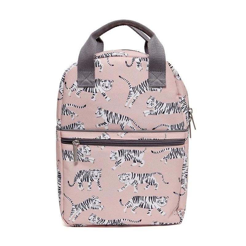 Σχολική Τσάντα Νηπιαγωγείου (20x10x29) Petit Monkey Tigers PTM-BP6-S White