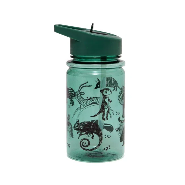 Παγούρι 400ml Με Καλαμάκι Petit Monkey Black Animals PTM-DB25