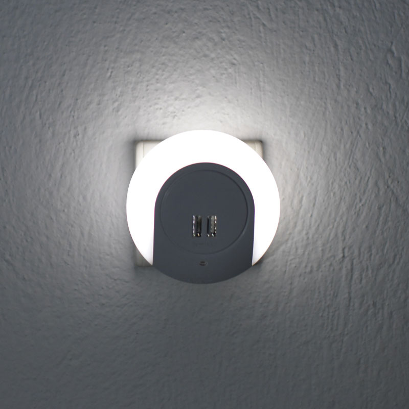 Φωτάκι Νυκτός LED Με 2 Θύρες USB Aca SF78LED