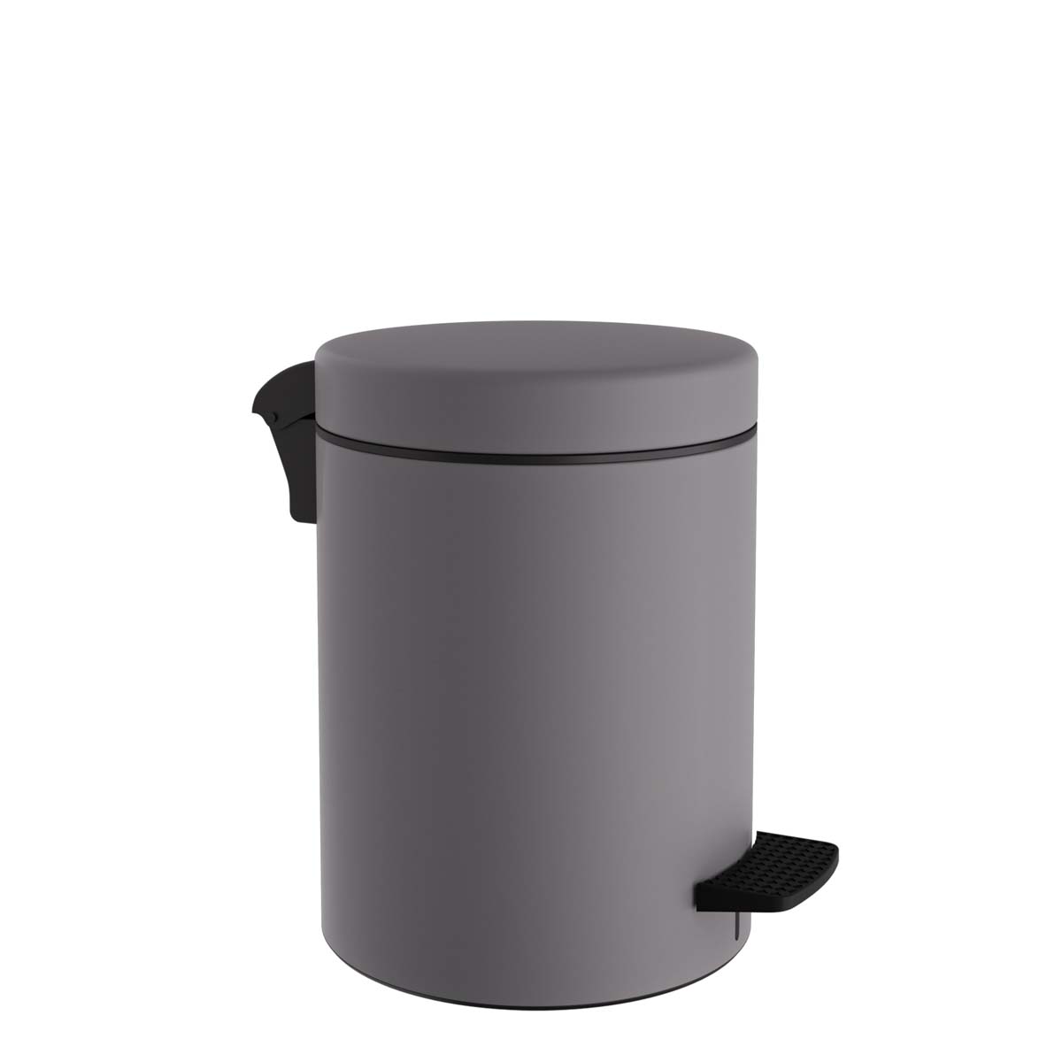 Κάδος Απορριμμάτων Μπάνιου (Φ20x28) Pam & Co 5lt 96 Concrete Grey