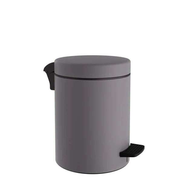 Κάδος Απορριμμάτων Μπάνιου (Φ20x28) Pam & Co 5lt 96 Concrete Grey