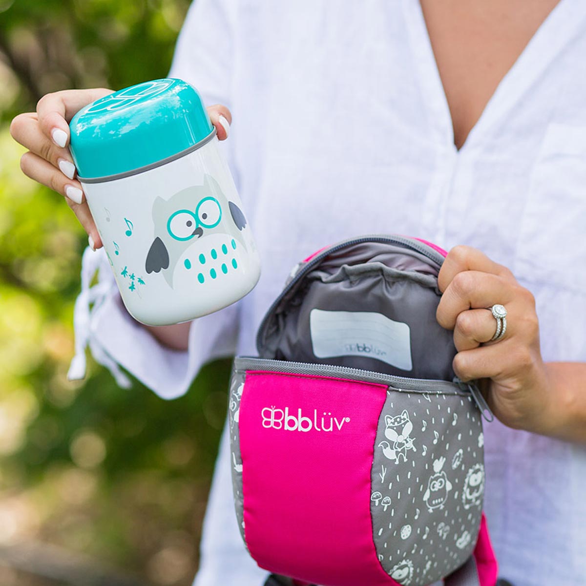 Βρεφικό Θερμός Φαγητού 300ml Με Κουτάλι Bbluv B0122-A Aqua Blue