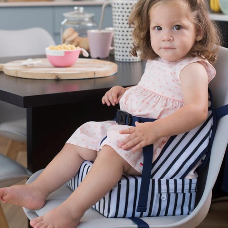 Φορητό Καθισματάκι Φαγητού (6-36 Μηνών/Έως 15kg) Baby To Love Easy Up BTL302023 Μπλε Ριγέ