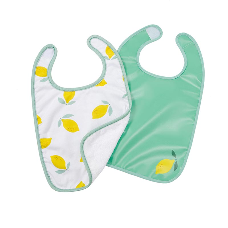 Σαλιάρες 6-36 Μηνών (Σετ 2τμχ) Baby To Love Happy Lemon BTL304072