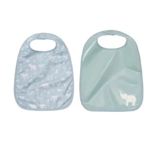 Σαλιάρες 6-36 Μηνών (Σετ 2τμχ) Baby To Love Green Tropic BTL304065