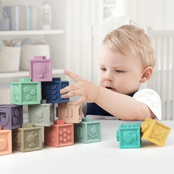 Κύβοι Στοίβαξης (Σετ 12τμχ) Baby To Love 3D BTL350543