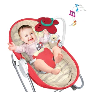 Ρηλάξ Με Δόνηση (0-36 Μηνών/Έως 18kg) Bebe Stars Snooze 3 In 1 Red 324-180