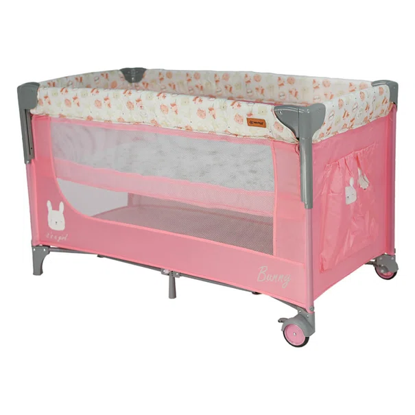 Παρκοκρέβατο 2 Θέσεων (0+ Μηνών/Έως 15kg) Bebe Stars Animal Bunny 886-185