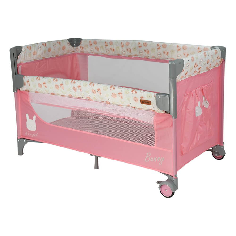Παρκοκρέβατο 2 Θέσεων (0+ Μηνών/Έως 15kg) Bebe Stars Animal Bunny 886-185