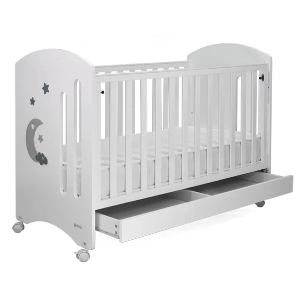 Κούνια (60x130) Bebe Stars Azure White 450-02