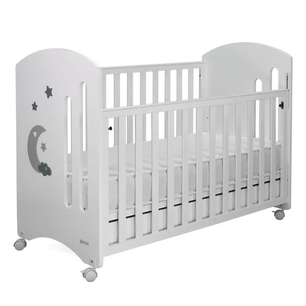 Κούνια (60x130) Bebe Stars Azure White 450-02