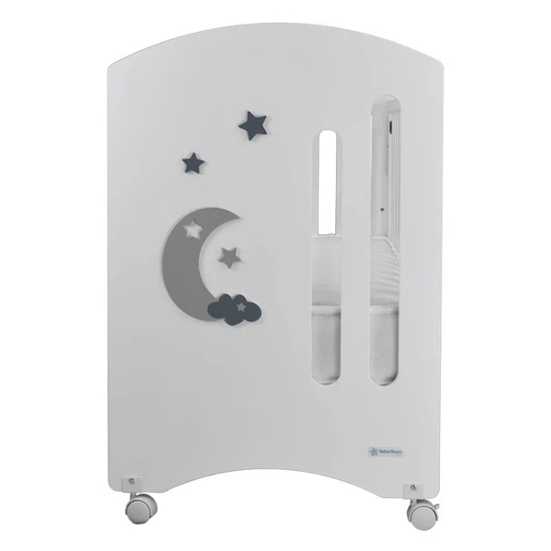 Κούνια (60x130) Bebe Stars Azure White 450-02