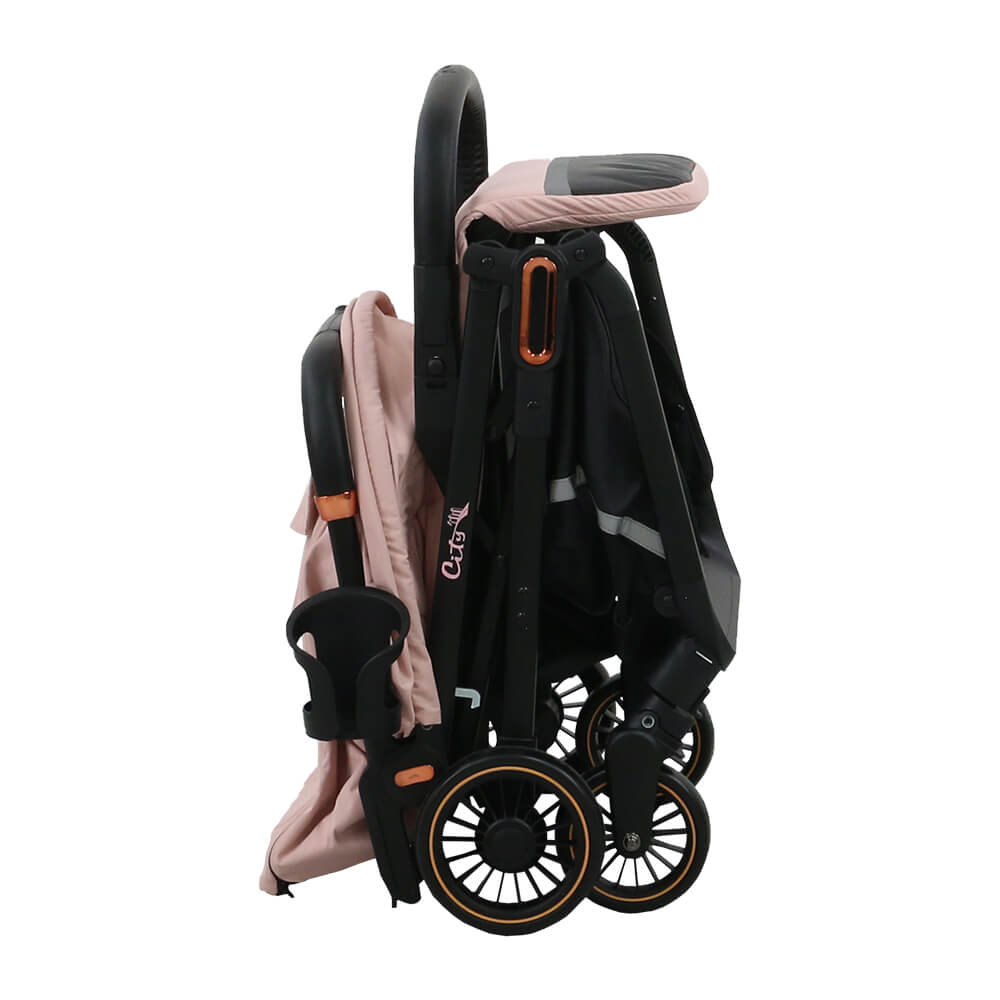 Καρότσι (0-36 Μηνών Έως 15Kg) Bebe Stars City Automatic Powder Pink 193-185 Βρεφικά Καρότσια Μωρού Spitishop